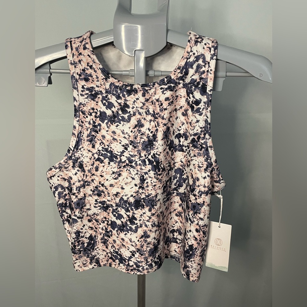 NWT balance collection athletic tank Top - Pink and Black size‎ medium